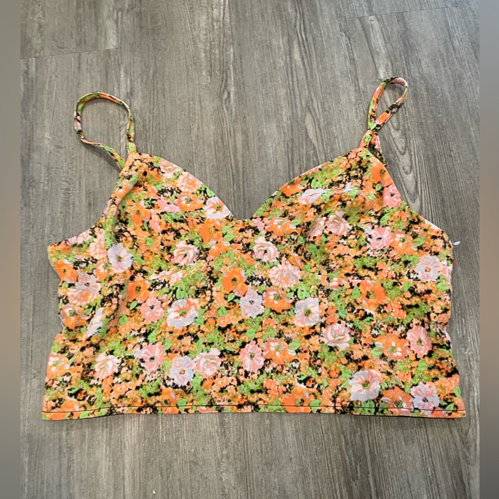 NEW Open Edit Cami Crop Top Size Large